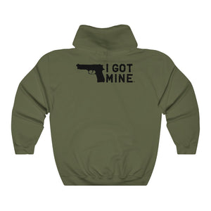 I GOT MINE Handgun Hoodie - Army Green (Double-Sided)