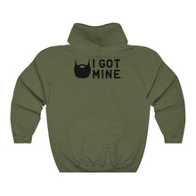 Load image into Gallery viewer, I GOT MINE Beard Hoodie - Army Green (Double-Sided)