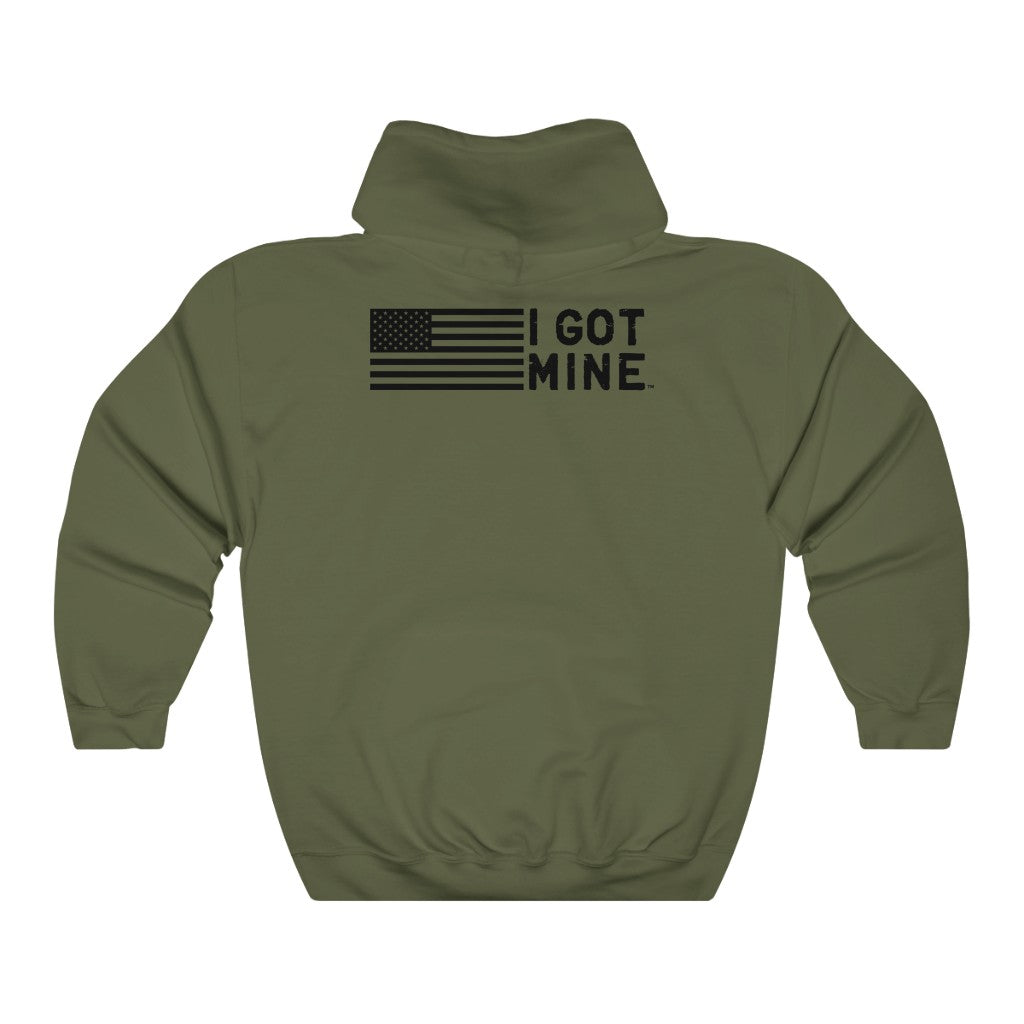 I GOT MINE Flag Hoodie - Army Green (Double-Sided)