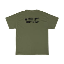 Load image into Gallery viewer, I GOT MINE Beard/Flag/Handgun Double Sided Tee - Army Green