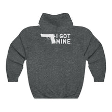 Load image into Gallery viewer, I GOT MINE Handgun Hoodie - Dark Grey (Double-Sided)