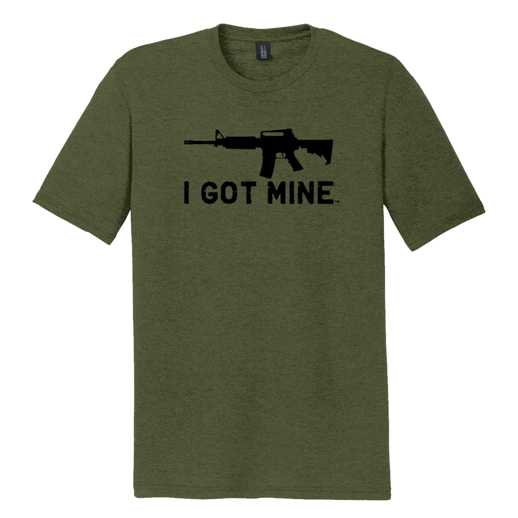 I GOT MINE AR Tee - Tri-Blend Army Green