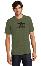 Load image into Gallery viewer, I GOT MINE AR Tee - Tri-Blend Army Green