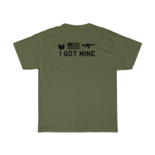 Load image into Gallery viewer, I GOT MINE Beard/Flag/AR Double Sided Tee - Army Green