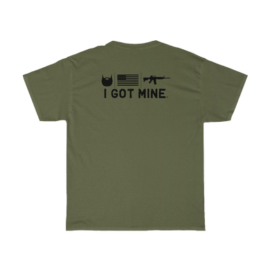 I GOT MINE Beard/Flag/AR Double Sided Tee - Army Green