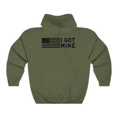 I GOT MINE Flag Hoodie - Army Green (Double-Sided)