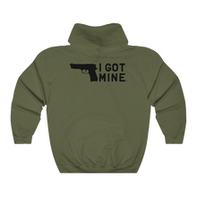 Load image into Gallery viewer, I GOT MINE Handgun Hoodie - Army Green (Double-Sided)