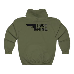 I GOT MINE Handgun Hoodie - Army Green (Double-Sided)