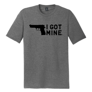 I GOT MINE Handgun Tee - Tri-Blend Grey