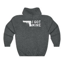 Load image into Gallery viewer, I GOT MINE Handgun Hoodie - Dark Grey (Double-Sided)