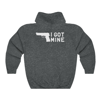 I GOT MINE Handgun Hoodie - Dark Grey (Double-Sided)