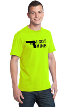 Load image into Gallery viewer, I GOT MINE Handgun Tee - Safety Yellow