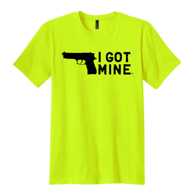 I GOT MINE Handgun Tee - Safety Yellow