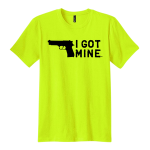 I GOT MINE Handgun Tee - Safety Yellow