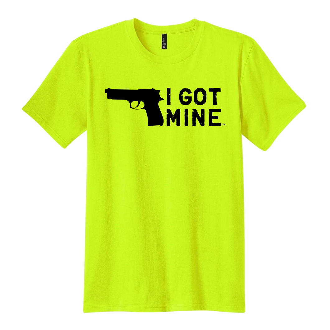 I GOT MINE Handgun Tee - Safety Yellow